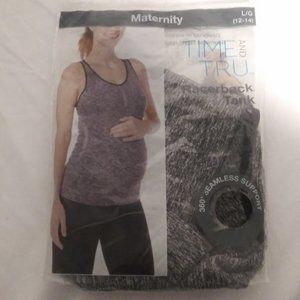 Time and Tru women's size L (12-14)  gray maternity raceback tank